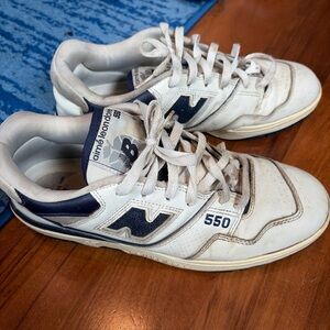 Aime Leon Dore New Balance 550 Men's Sneakers in White and Navy